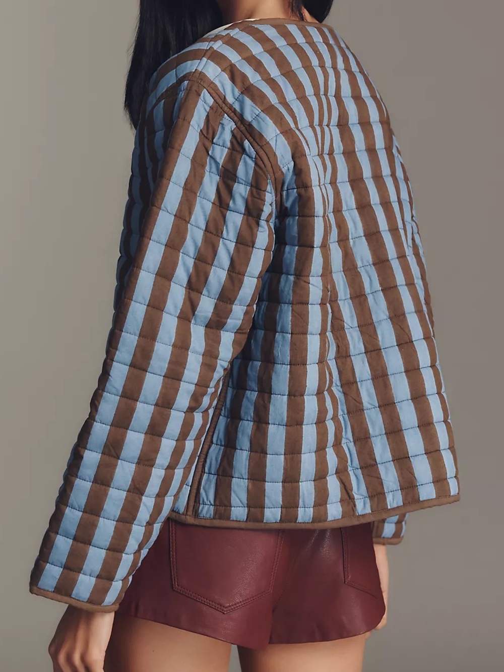 NWOT Anthropologie SZ Blockprints Quilted Tie-Front Jacket One Size - Picture 2 of 16